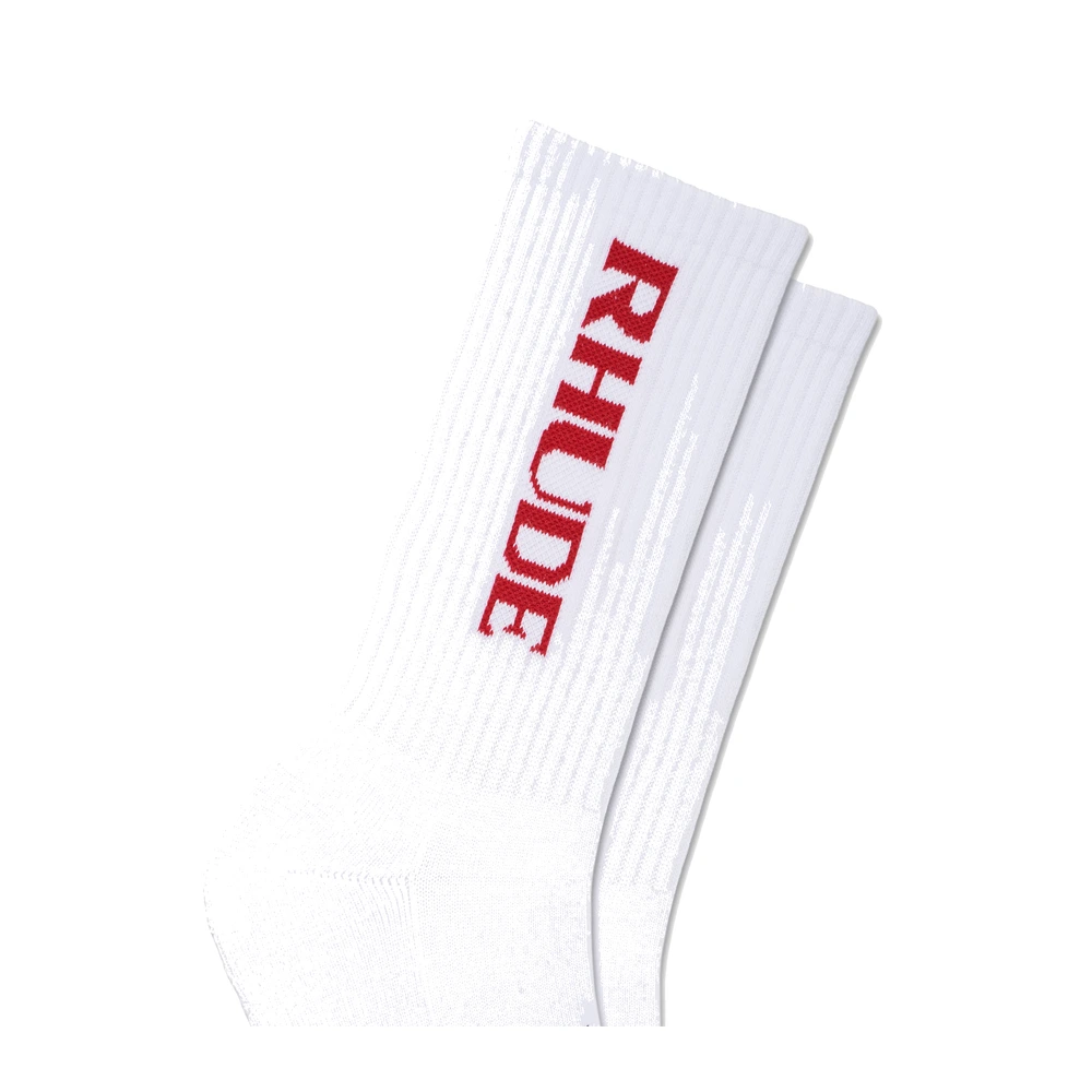 Rhude Filtaro Logo Sock Red / White