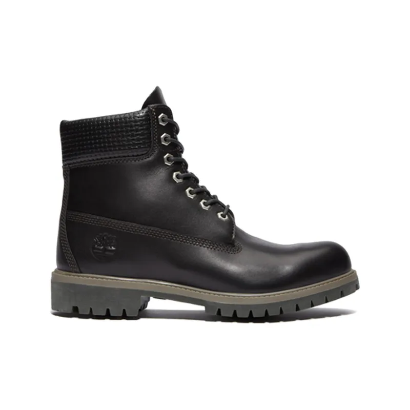 Timberland Premium 6-Inch Waterproof Boot Black Full Grain Dark Brown