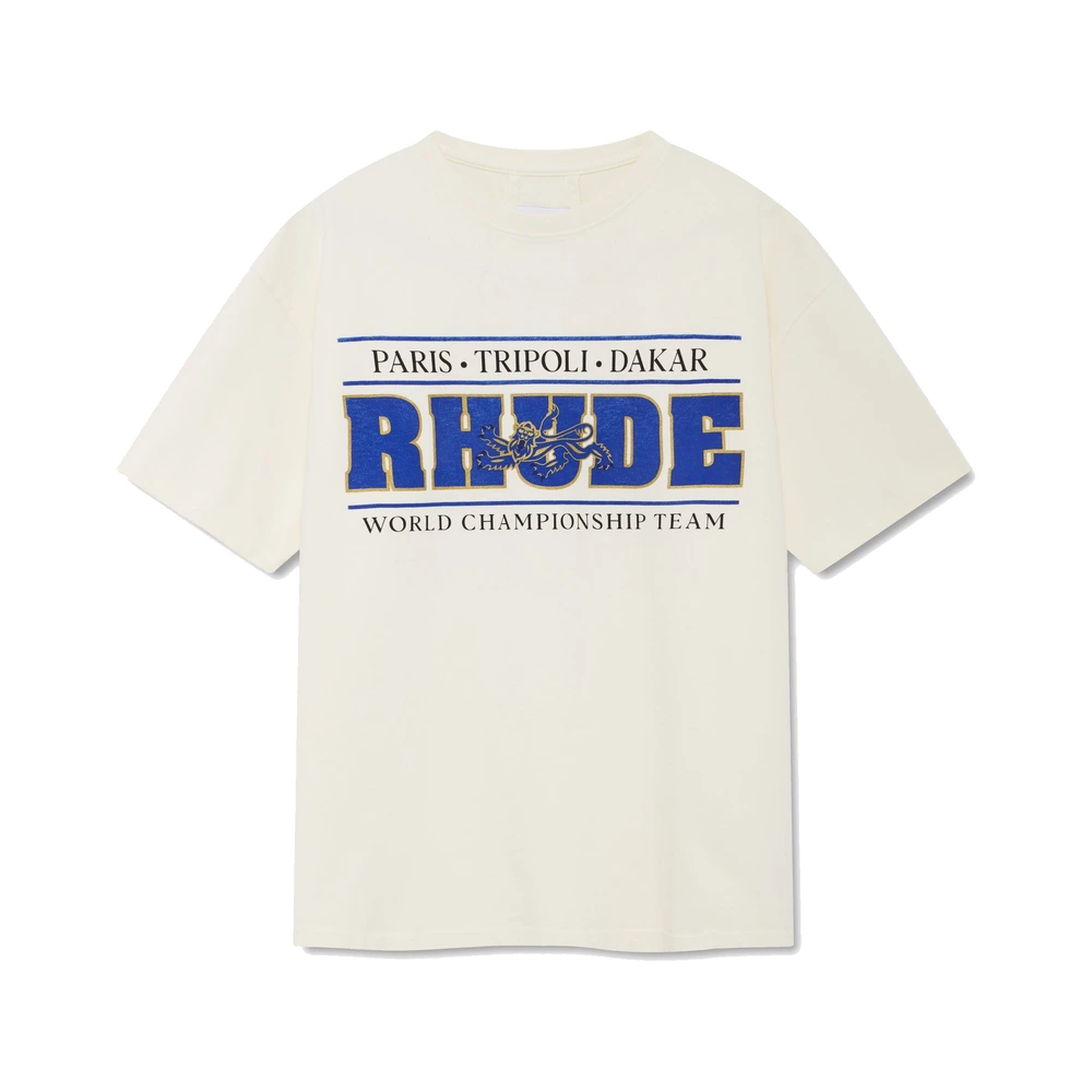 Rhude Chrono Tee Vintage White / Blue