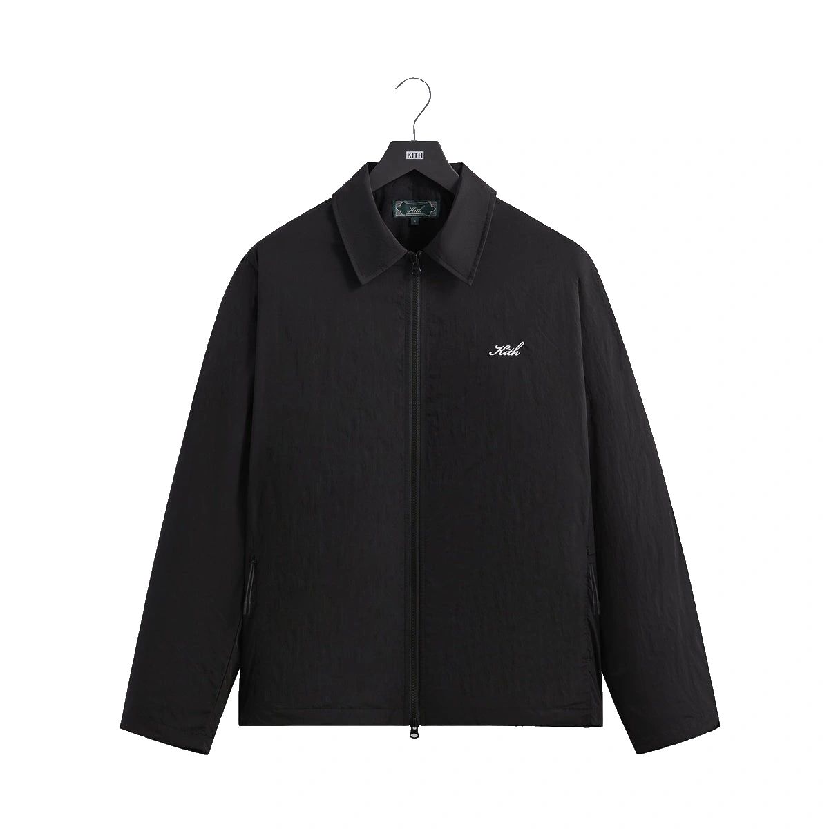 Kith Wrinkle Nylon Jonas Coaches Jacket Black
