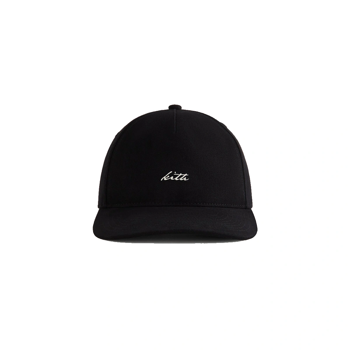 Kith Autograph Brushed Twill Bay Low Pinch Crown Cap Black
