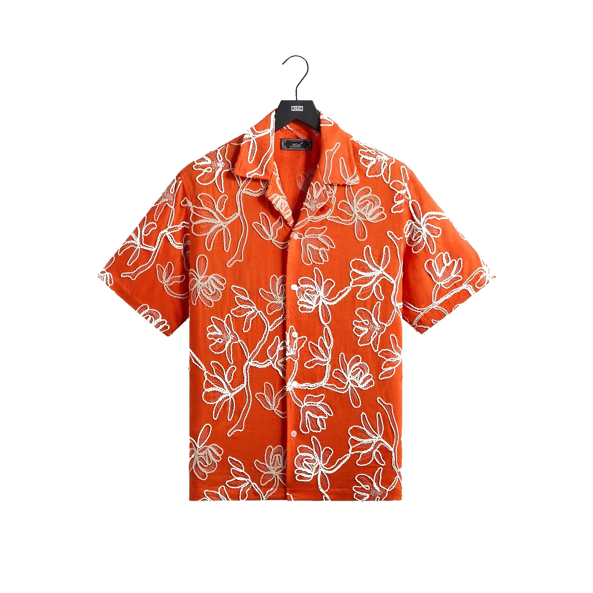 Kith Corded Floral Thompson Camp Collar Shirt Inferno