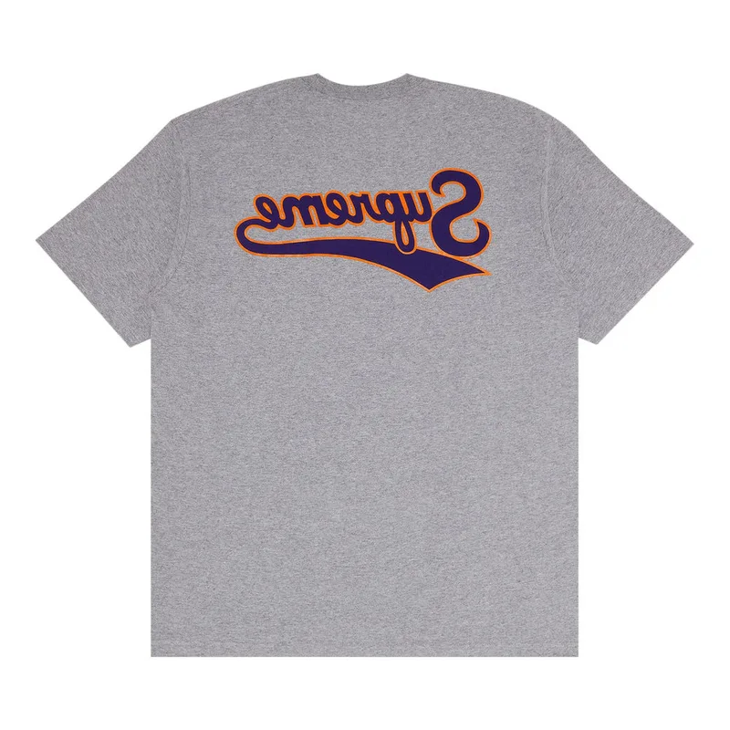 Supreme Backwards Tee 'Heather Grey'