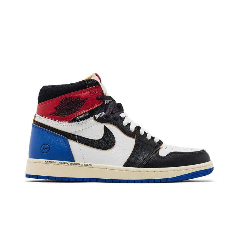 Jordan 1 Retro High OG SP Fragment x Union LA Varsity Red Sport Royal