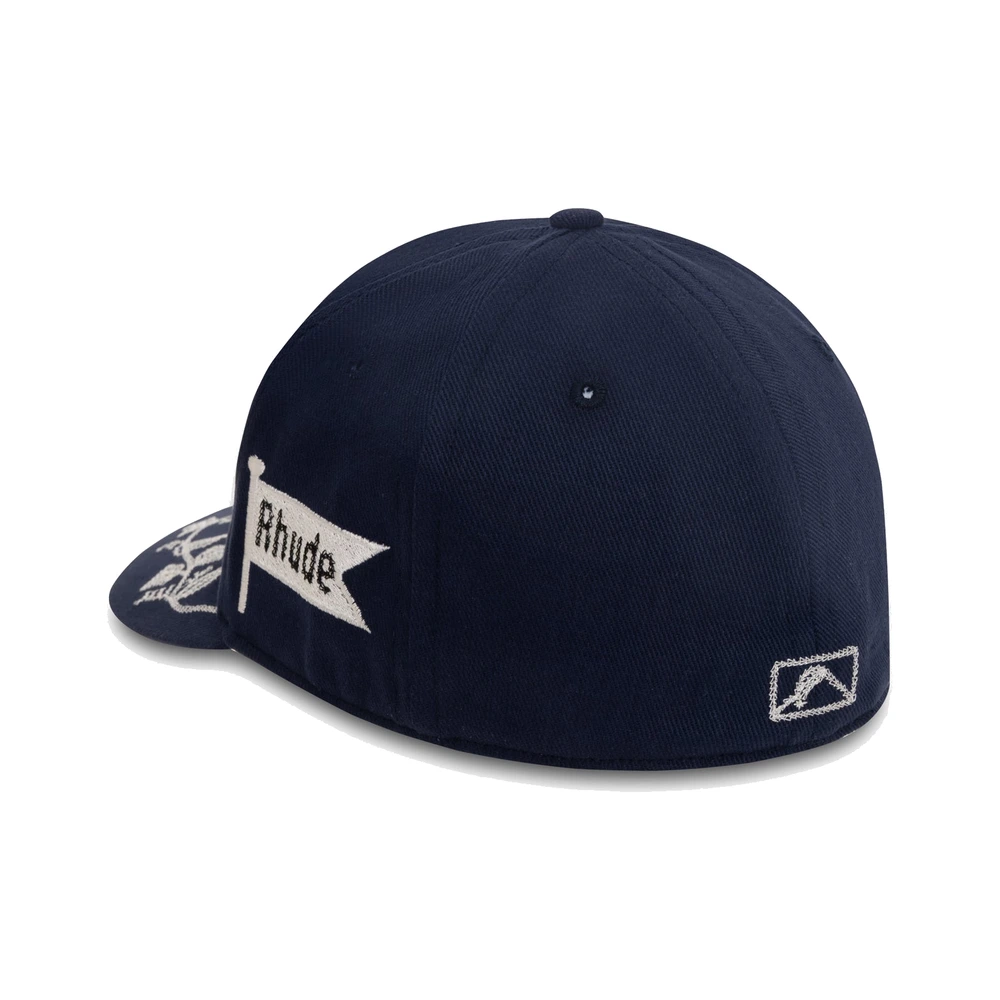 Rhude Grapevine R-Crown Fitted Hat Navy / White