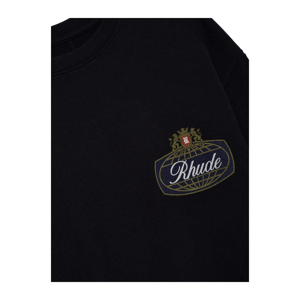 Rhude Safari Crest LS Tee Vintage Black / Blue / Red