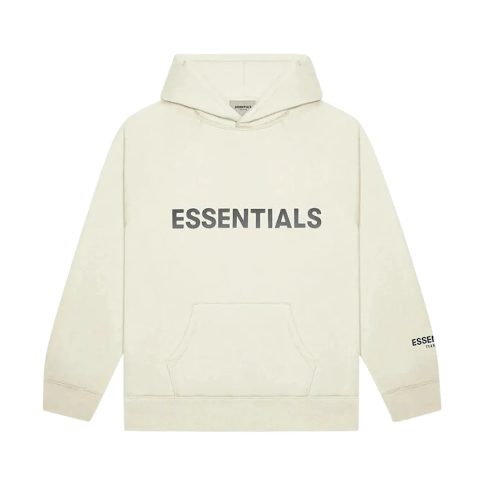 Fear of God Essentials Pullover Hoodie Applique Logo Buttercream