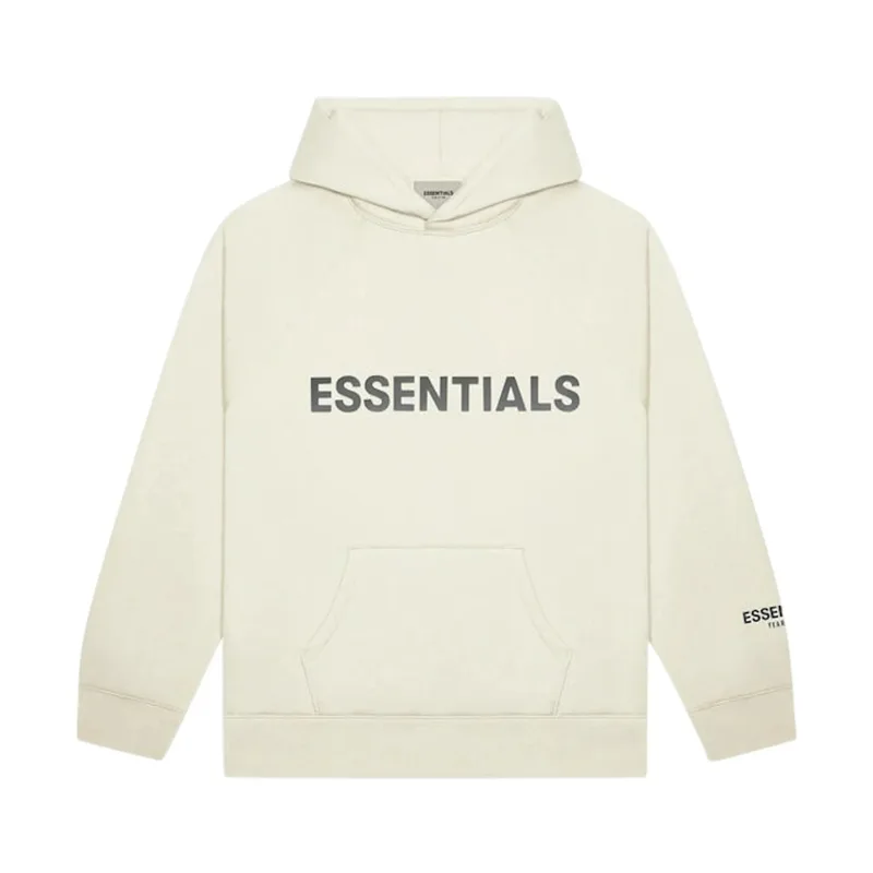 Fear of God Essentials Pullover Hoodie Applique Logo Buttercream