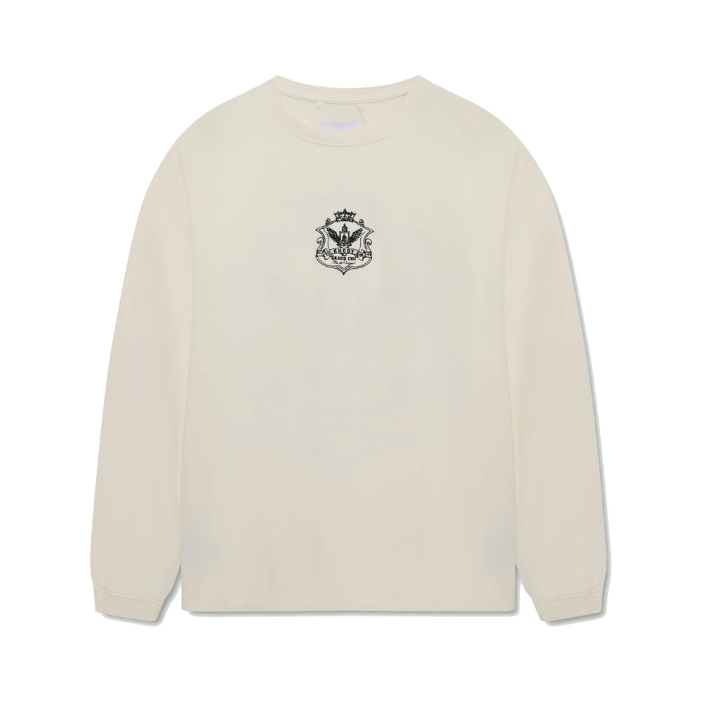 Rhude Grand Cru Crest LS Tee Vintage White