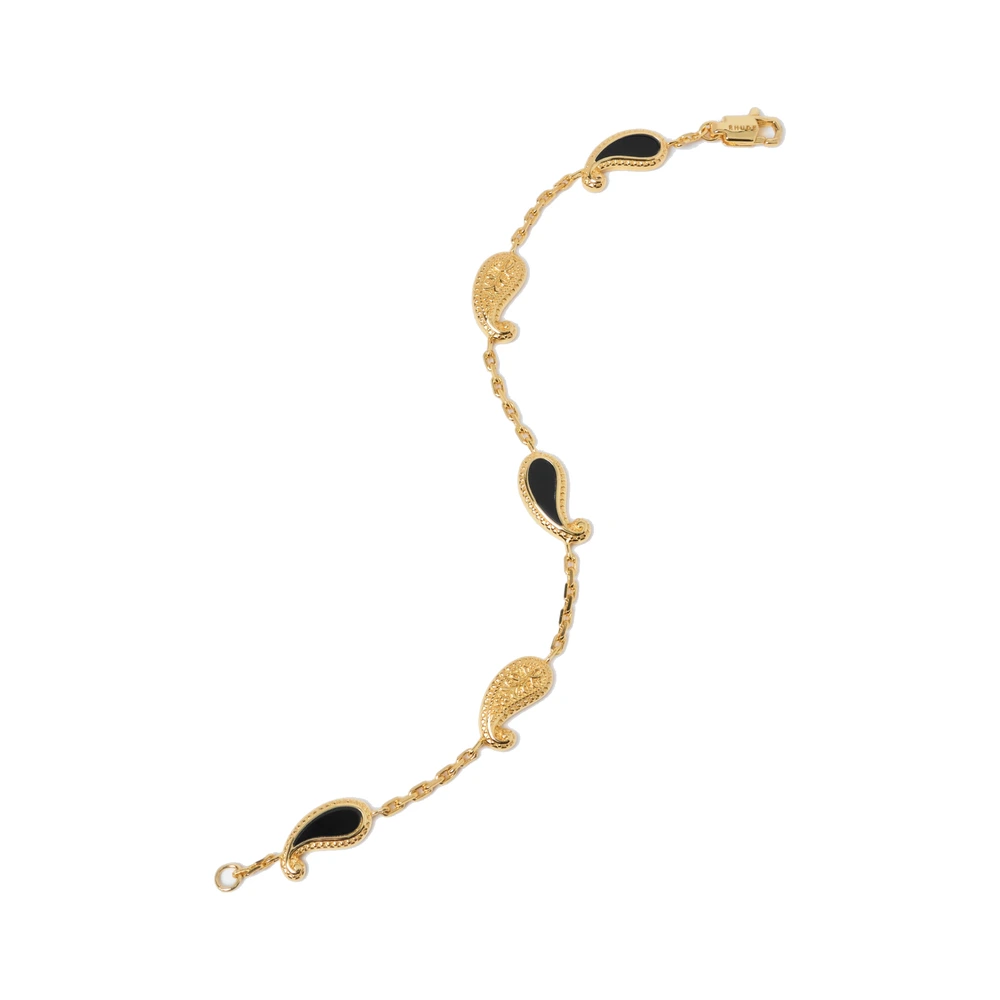 Rhude You Bracelet — Gold/Onyx .925 W/ 18Kt Vermeil / Onyx