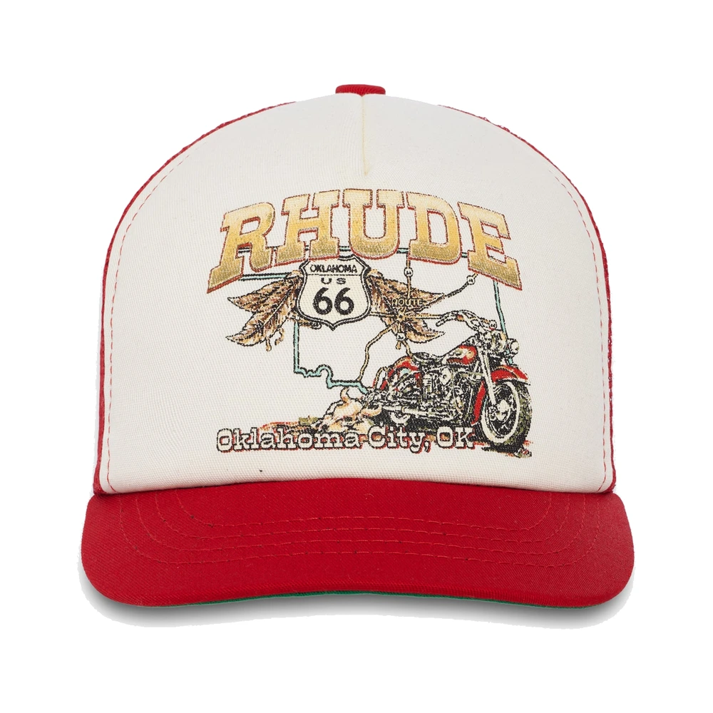 Rhude Oklahoma 66 Trucker Hat Red / White / Multi