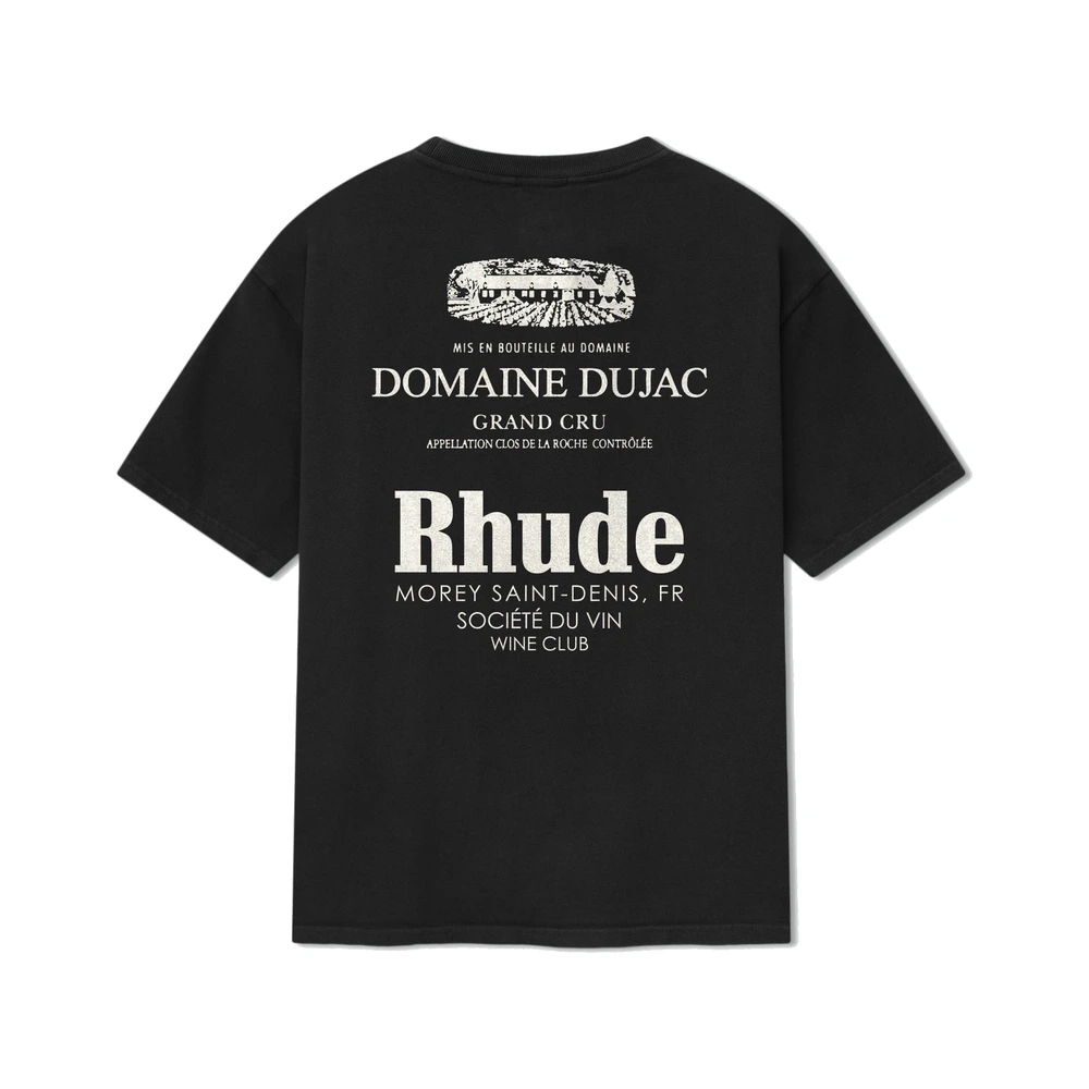 Rhude X Domaine Dujac Tee Vintage Black