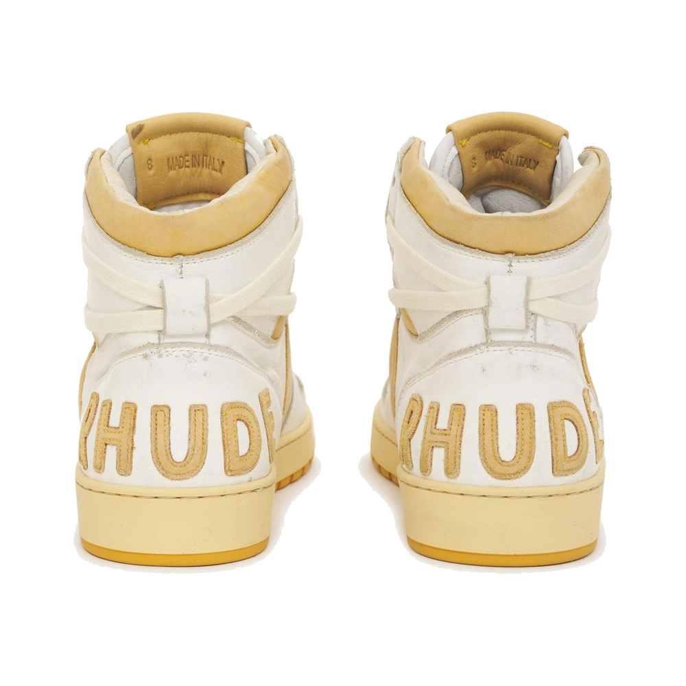 Rhude Rhecess-Hi (Womens) White / Mustard