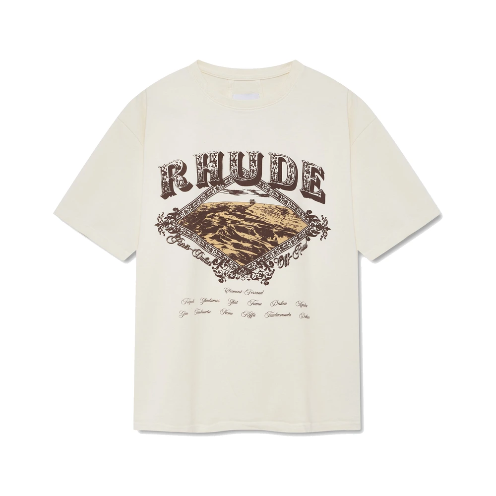 Rhude Dakar Convoy Tee Vintage White / Brown