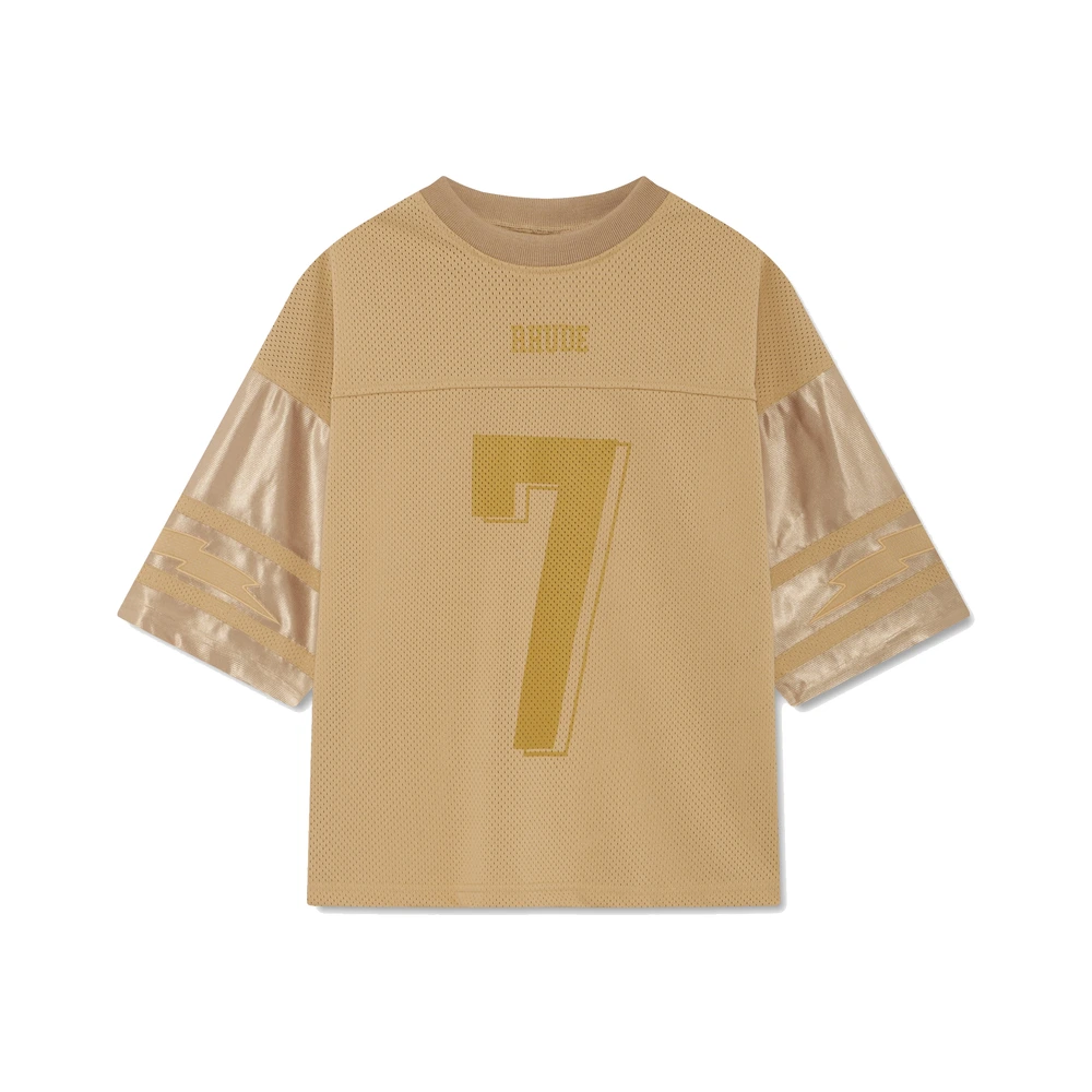 Rhude Lightning Football Jersey Tan / Gold