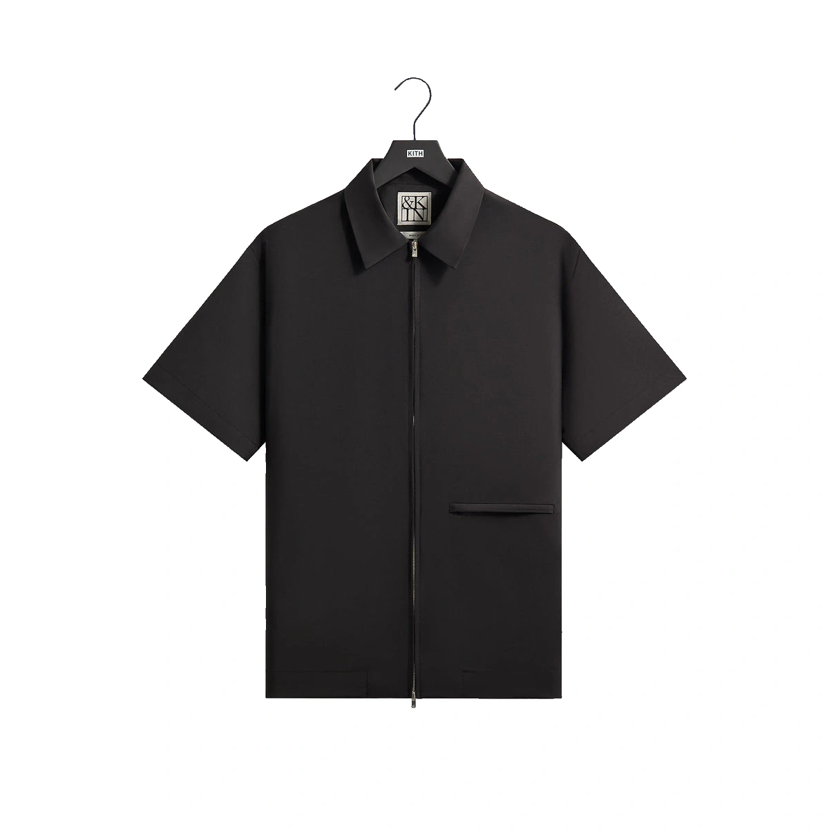 &Kin for Kith Origins Tropical Wool Davenport Shirt Black