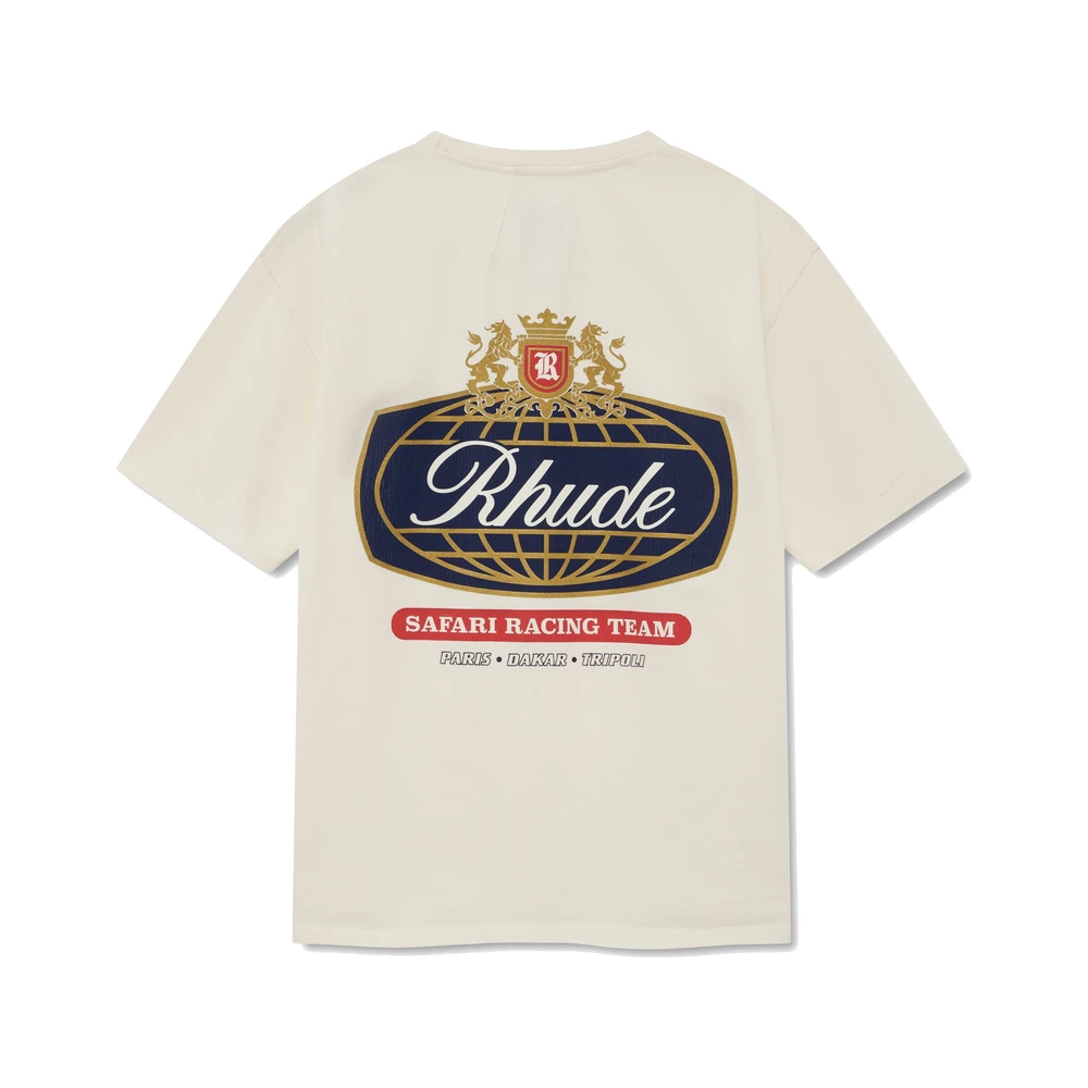 Rhude Safari Crest Tee Vintage White / Blue / Red