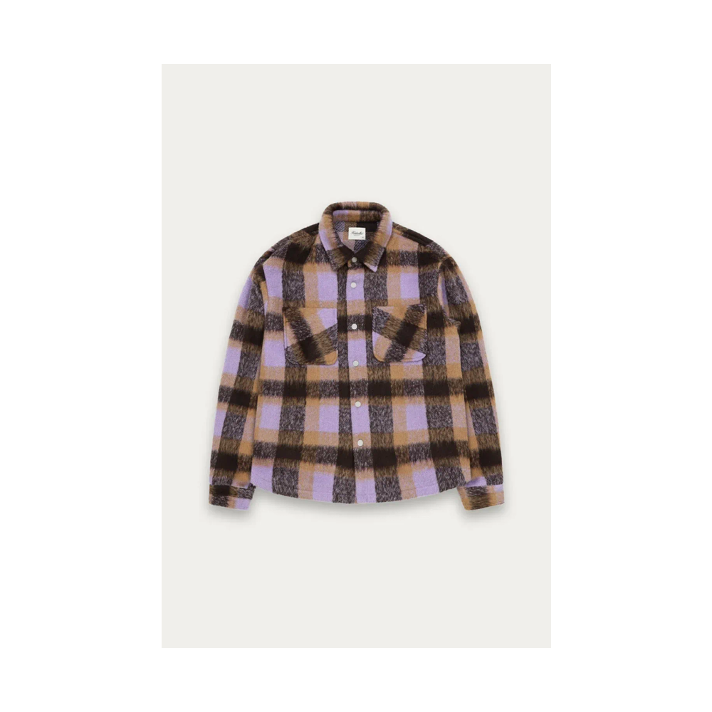 Kuwalla Tee Snap Plaid Overshirt Purple