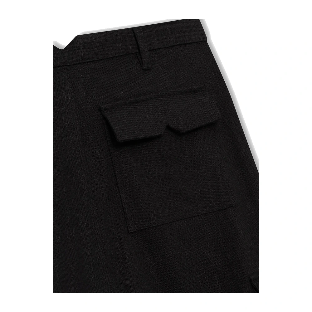 Rhude Linen Parachute Pant Black