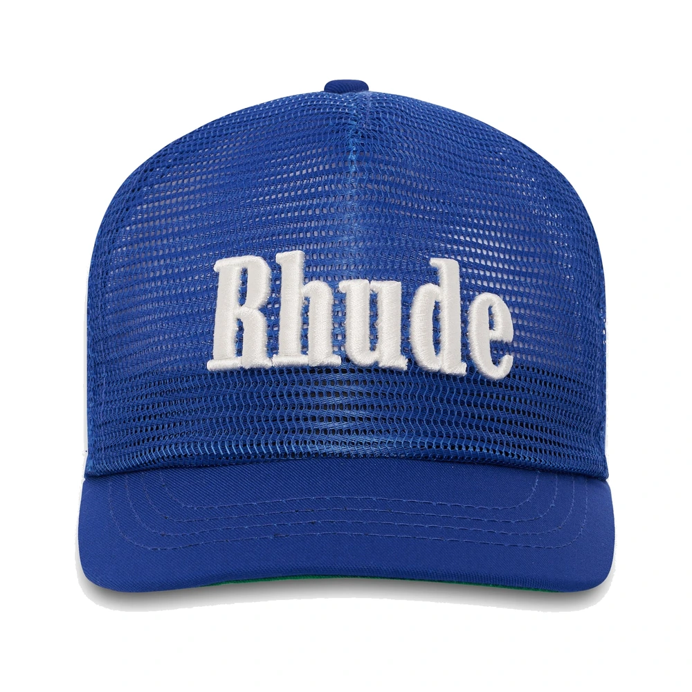 Rhude Logo Mesh Hat Blue