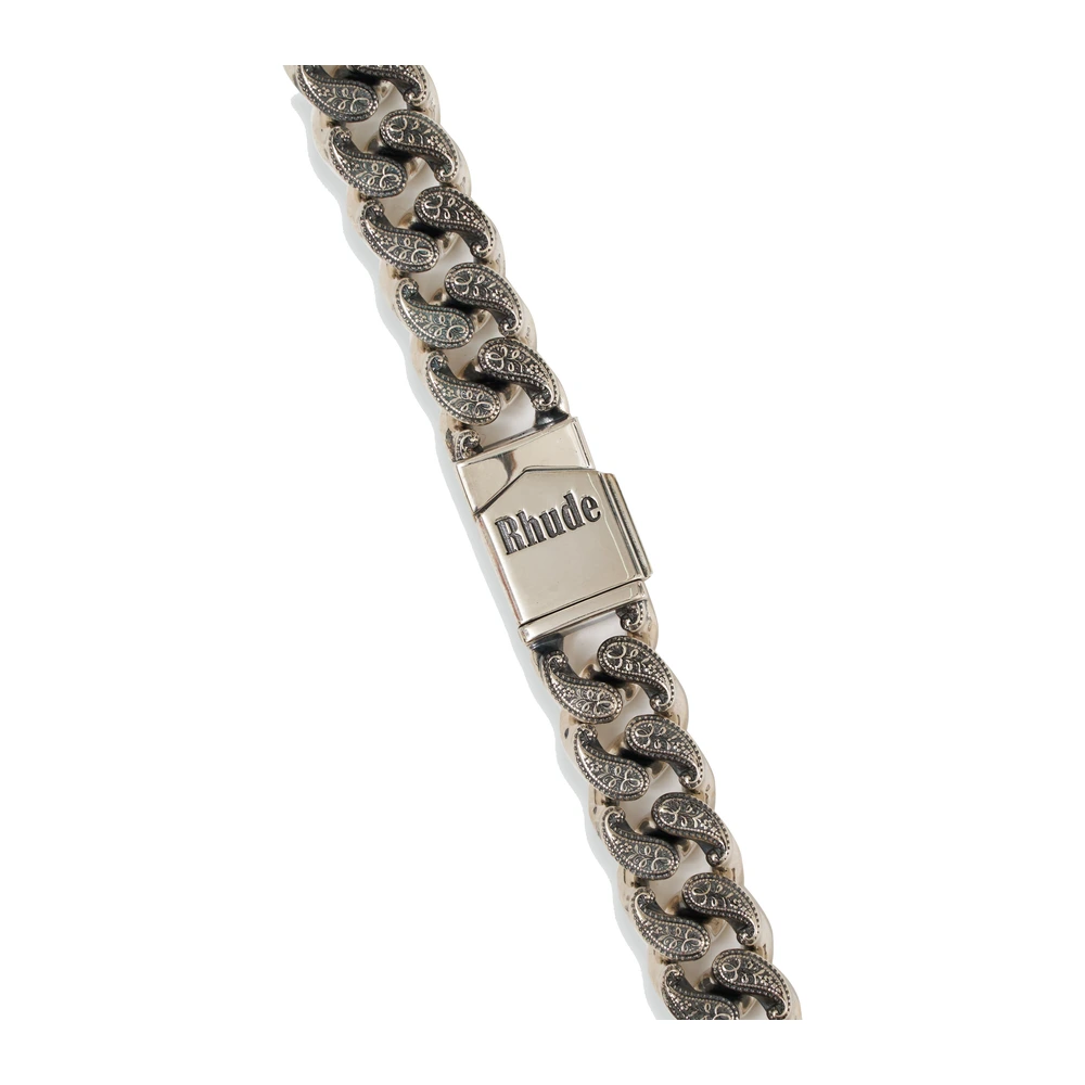 Rhude Paisley Cuban Link Bracelet 0.925