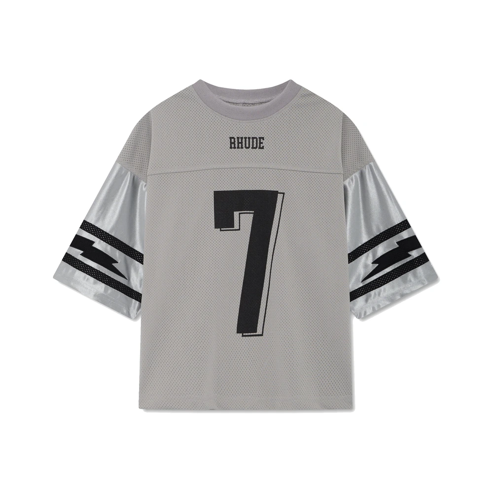 Rhude Lightning Football Jersey Grey / Silver