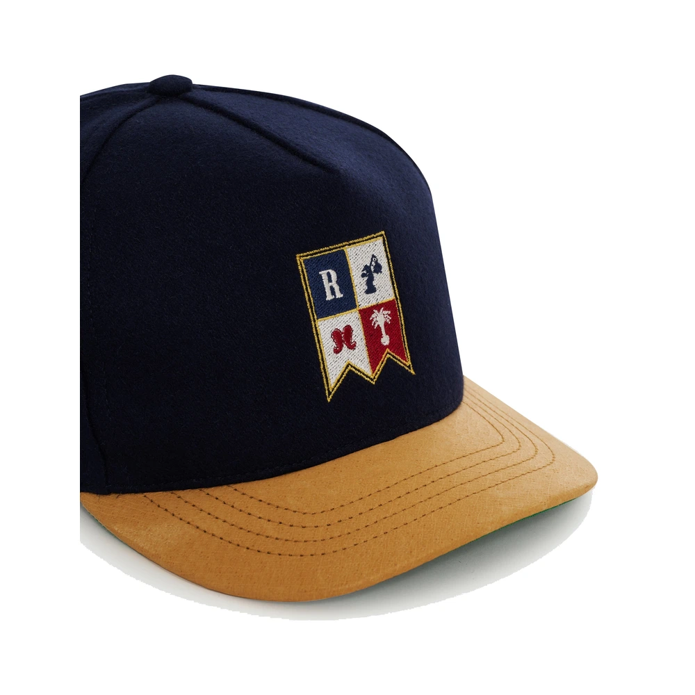 Rhude Harbor Crest Hat Navy / Brown