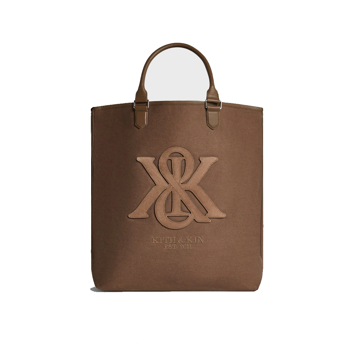 Kith Suede Applique Canvas Tote Java