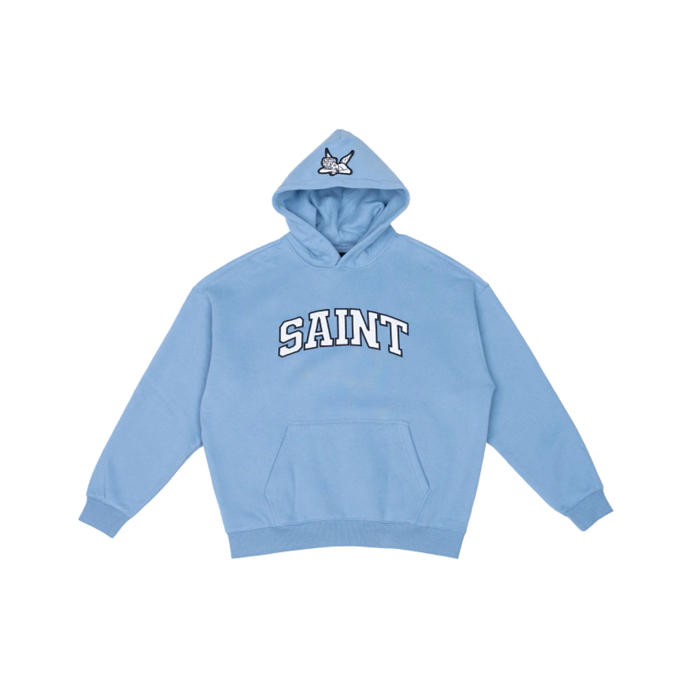 Saint Heavyweight Brushed Hoodie University Blue