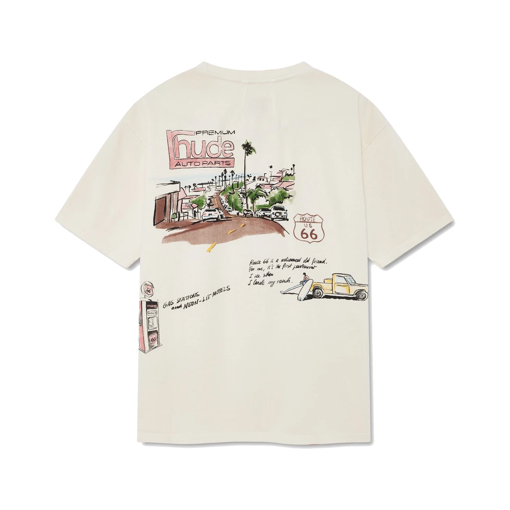 Rhude Highway One Tee Vintage White