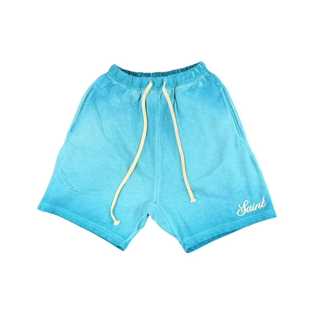 Saint Washed Shorts Aqua Fade