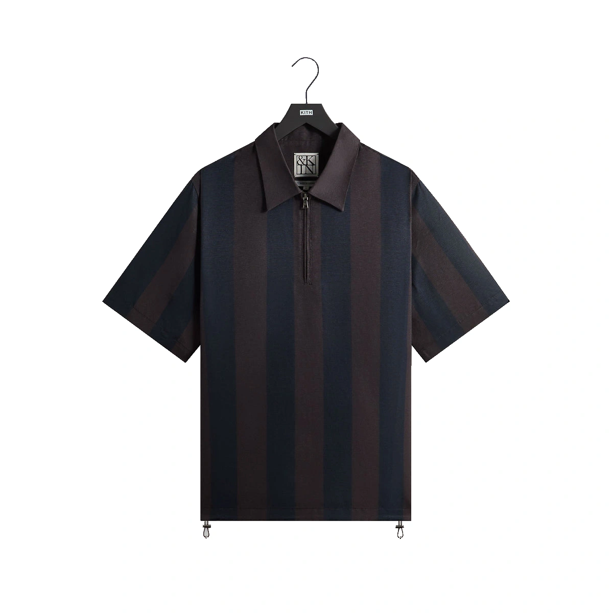 &Kin Montis Quarter Zip Faille Shirt Cosmos