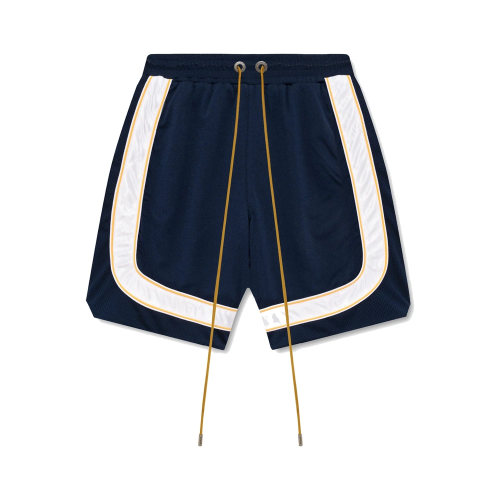 Rhude Mesh Piping Baggy Track Short Navy / White (RHSS26SH02041-NYW)