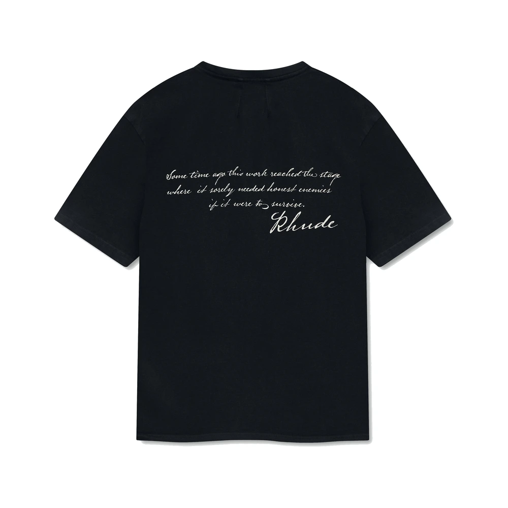 Rhude Montenegro Morada Tee Vintage Black / White