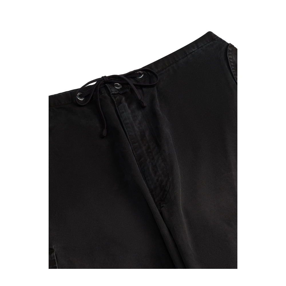 Rhude Washed Parachute Pant Black