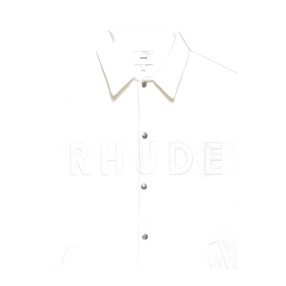 Rhude Logo Coaches Jacket White