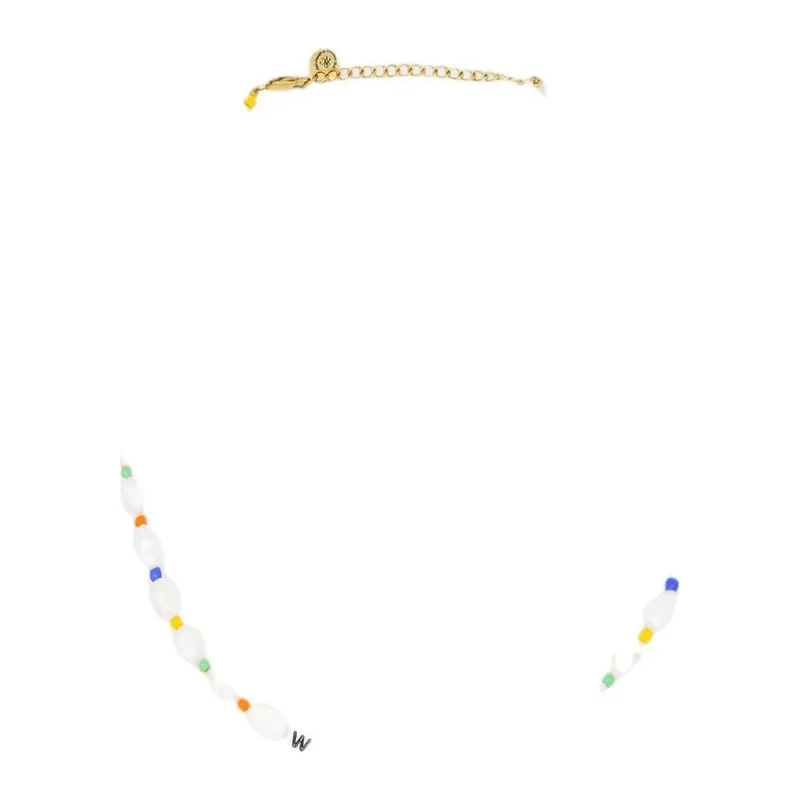 Sporty & Rich Wellness Pearl/Bead Necklace Pearl