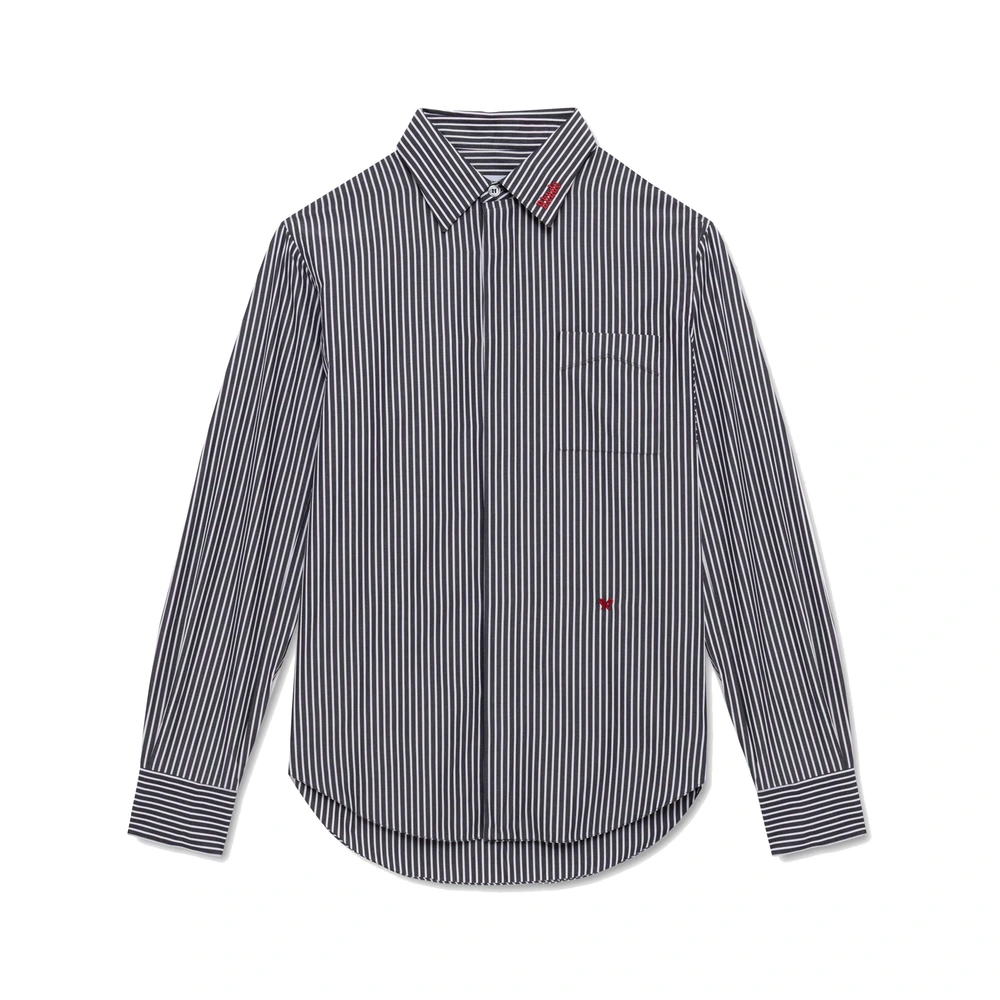 Rhude Papillon Poplin LS Shirt Black / Red / White