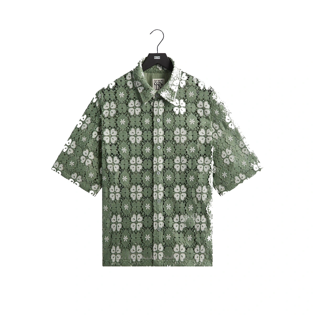 &Kin Retro Floral Lace Harvey Shirt Cavan