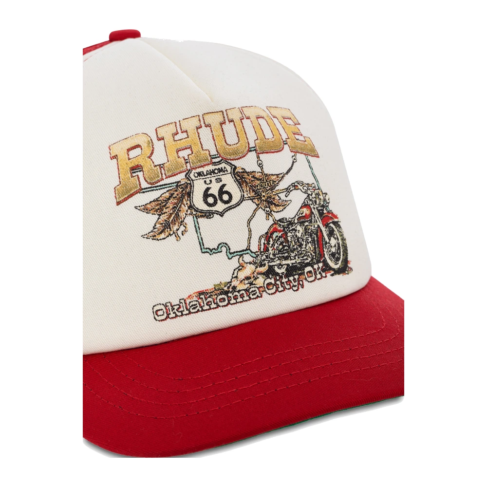 Rhude Oklahoma 66 Trucker Hat Red / White / Multi