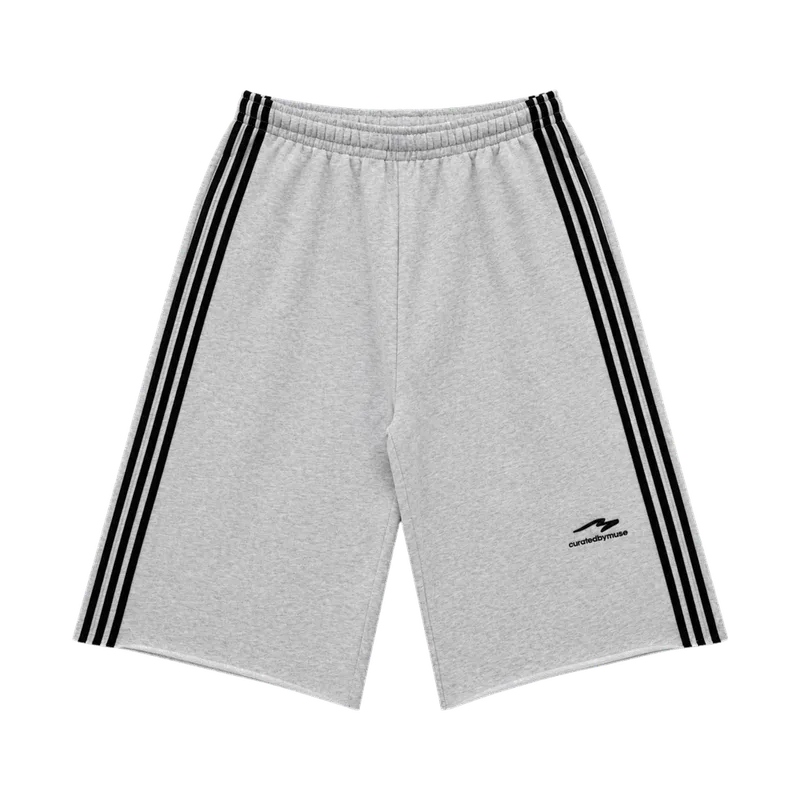 CBM French Terry Long Short Sports Grey