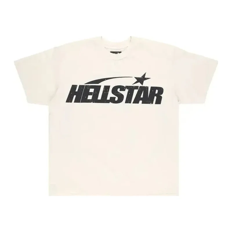 Hellstar Classic Logo T-Shirt Cream Black