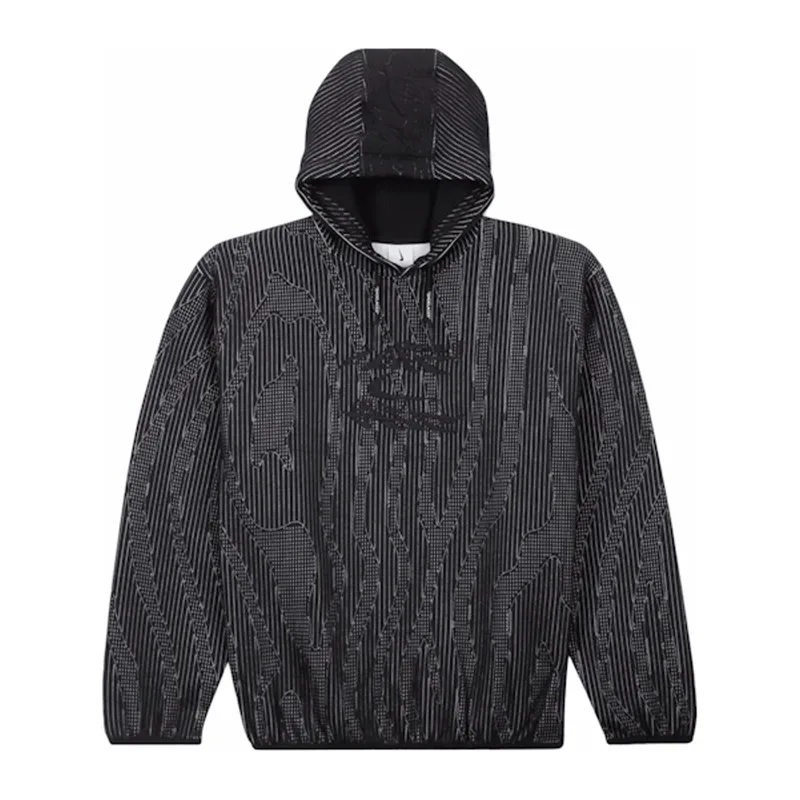 Nike x Off-White Engineered Hoodie Black, front view on white