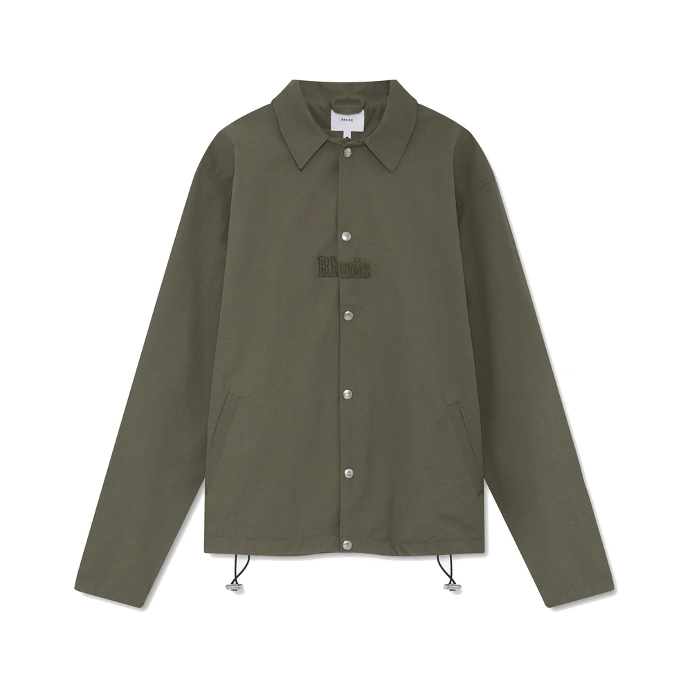 Rhude Logo Coaches Jacket Taupe