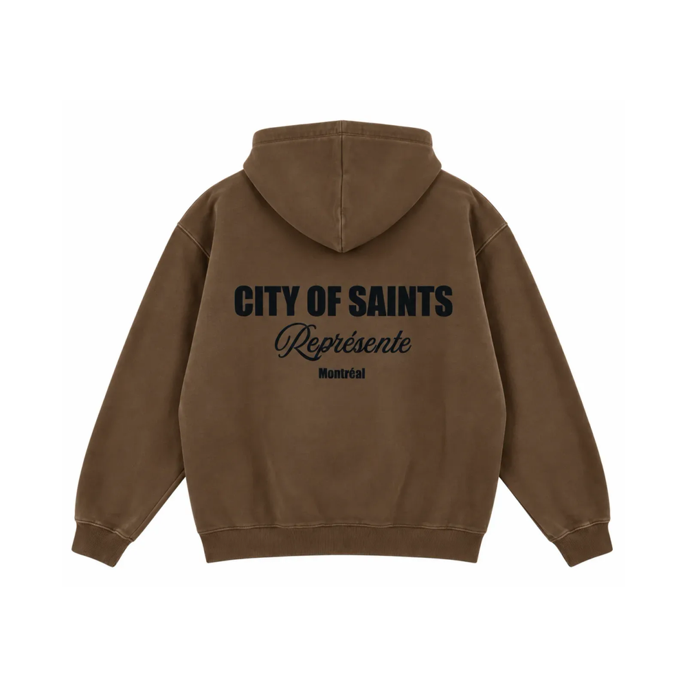 Saint Varsity Heavyweight Brushed Zip-Up Shore