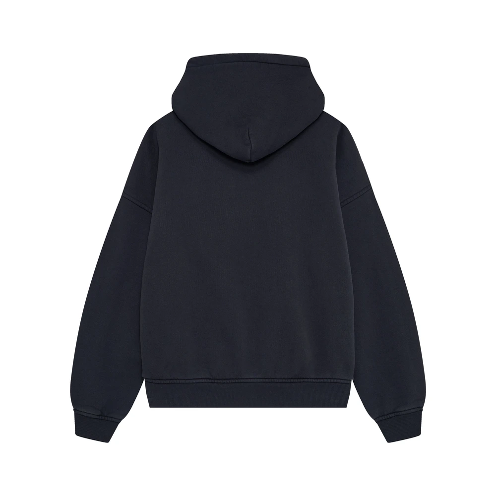 Rhude Eagle Pass Zip-Up Hoodie Vintage Black
