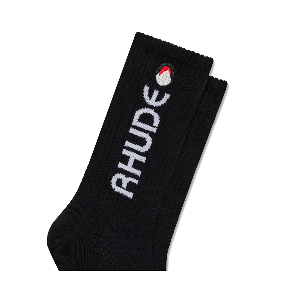 Rhude Moonlight Footy Sock Black / Red / White