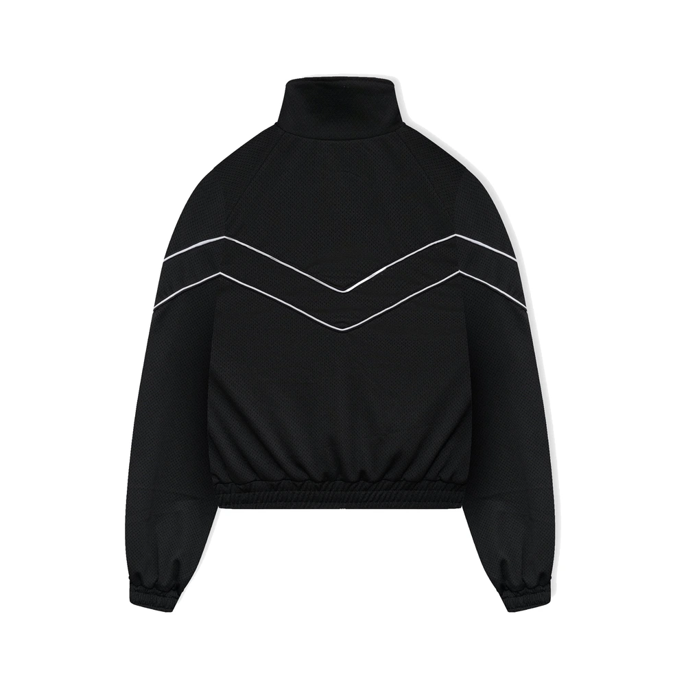 Rhude Mesh Piping Raglan Track Jacket Black / White
