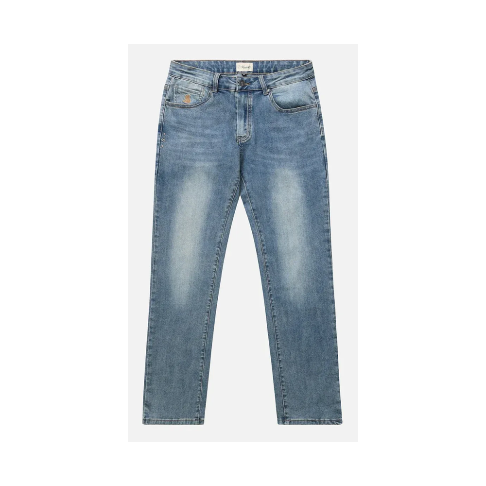Kuwalla Tee Straight Leg Denim Mid Blue