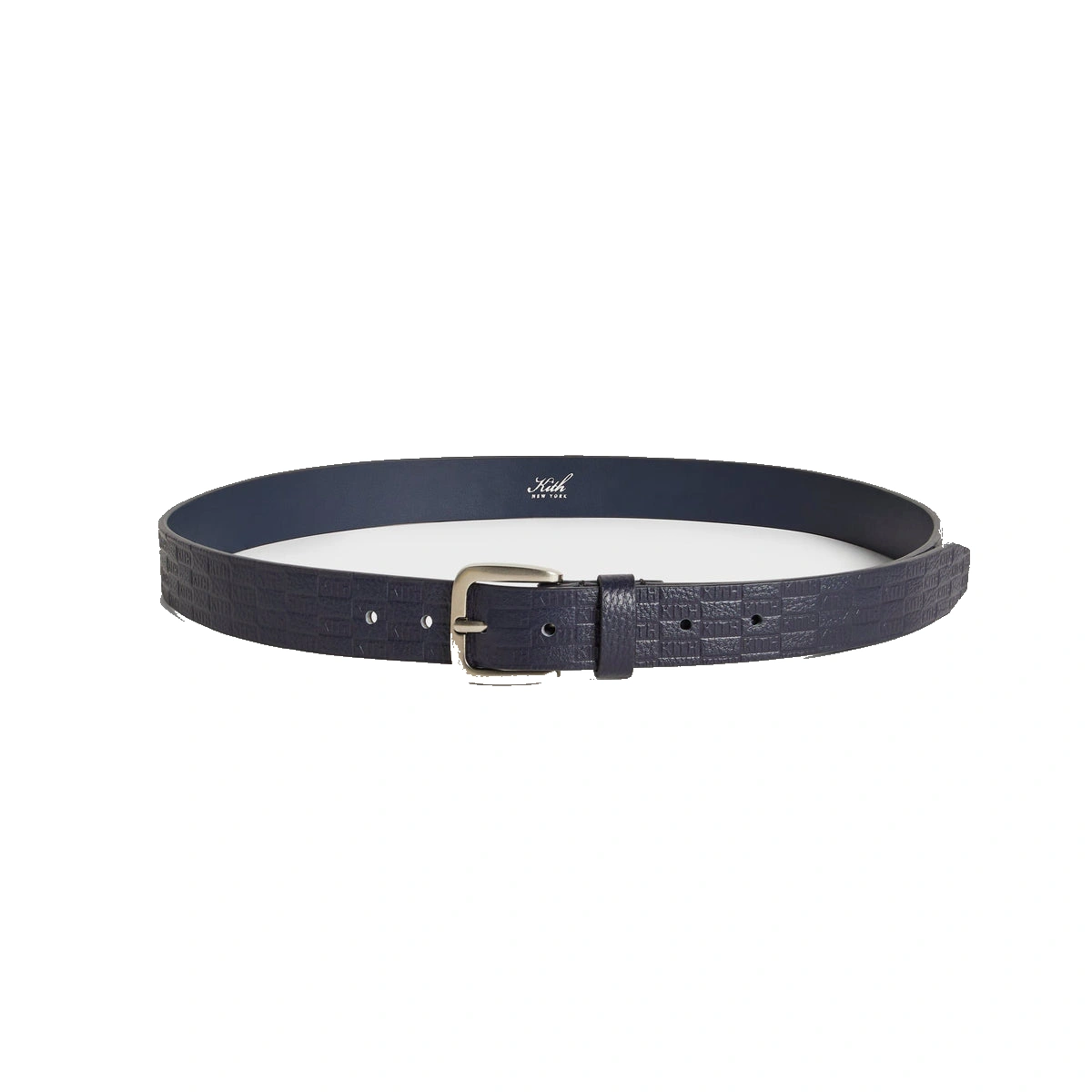 Kith Monogram Tumbled Leather Belt Ink